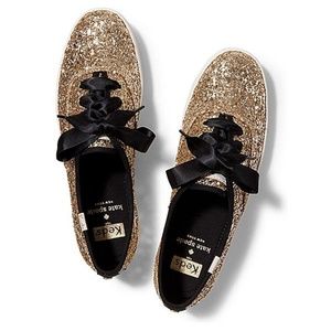 Keds x Kate Spade New York Gold Glitter Sneakers